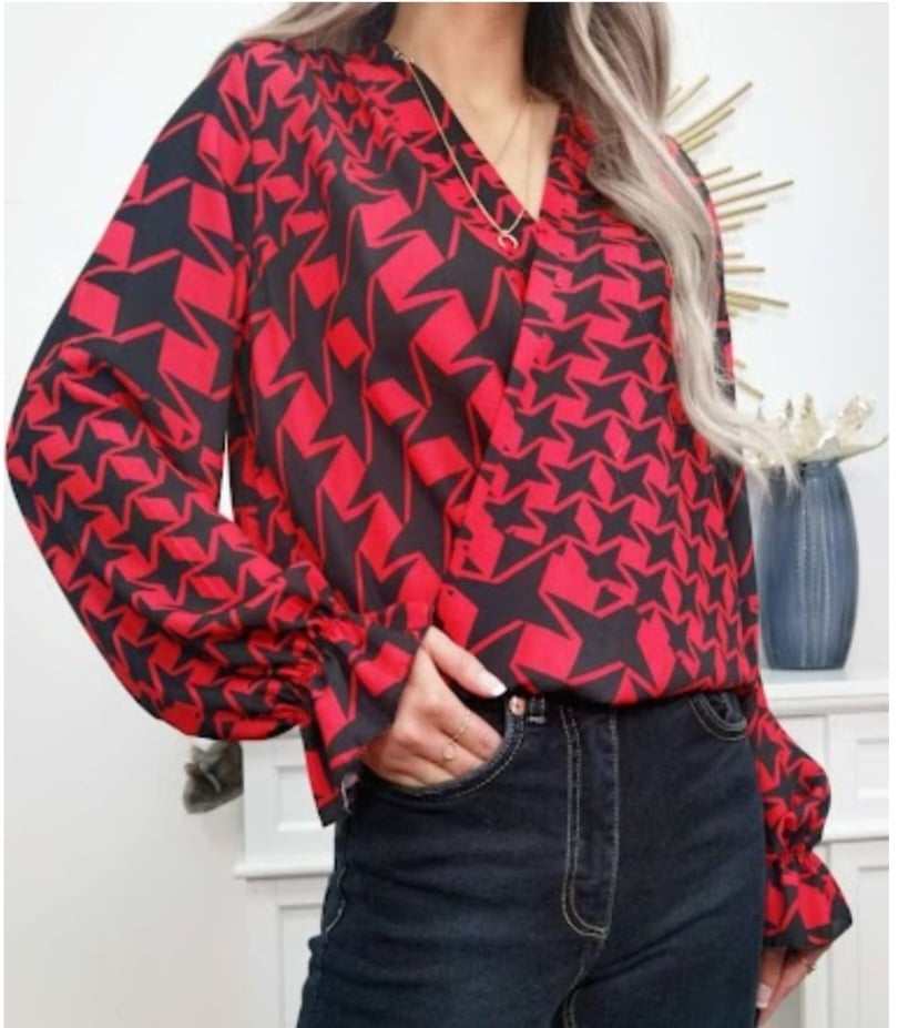 Blouse cache coeur